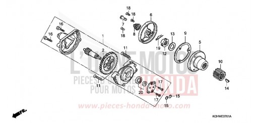 POMPE A HUILE (2) CG125M1 de 2001